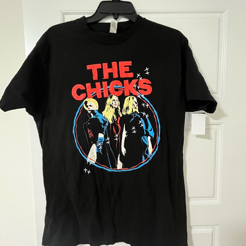 The Chicks Black Graphic T-Shirt, Sz L, EUC